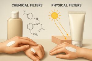 Piękno w równowadze: analityczne spojrzenie na skład filtrów przeciwsłonecznych – filtry chemiczne vs fizyczne
